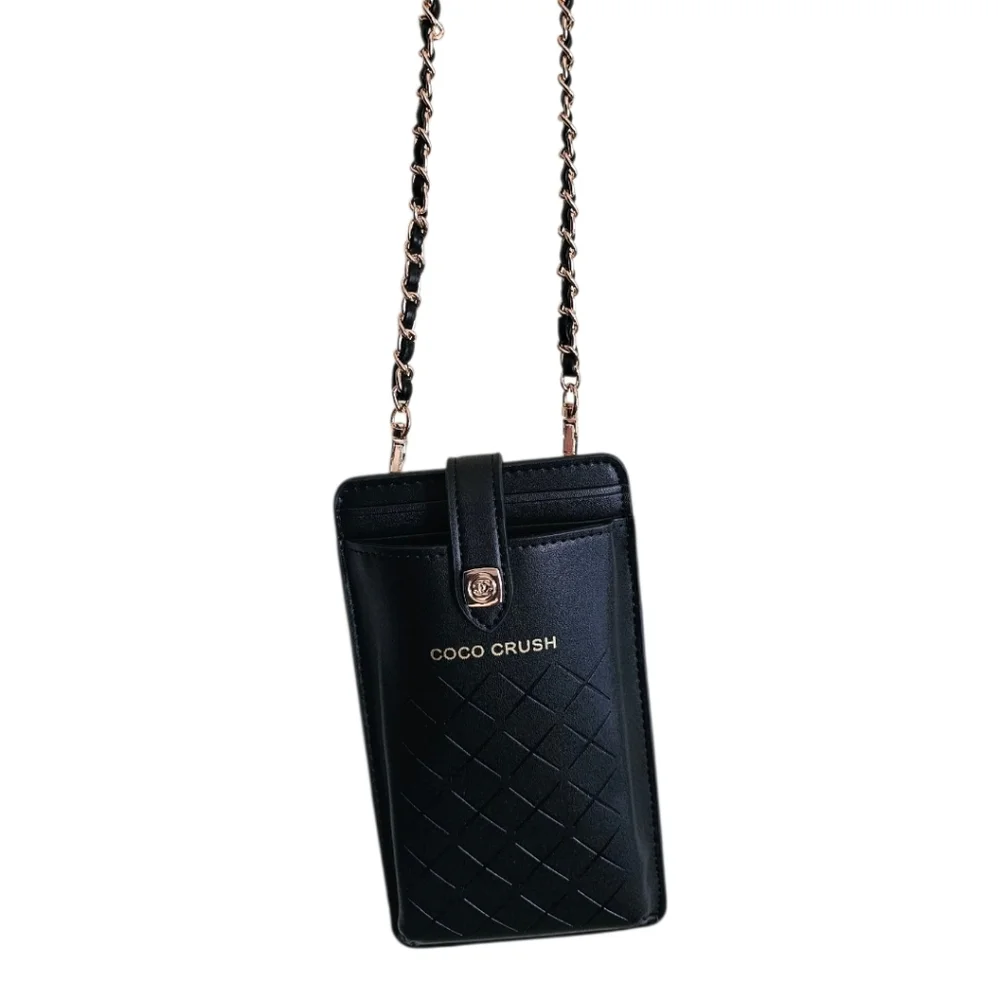 GWP Chanel Coco Crush Black Quilted Phone Case